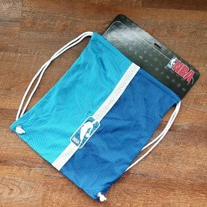 NBA Jersey Cinch Bag Backpack Blues and White